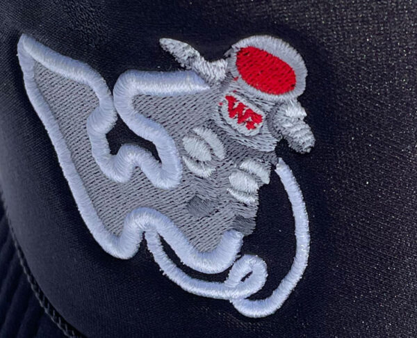 Black polyester foam On A Mission trucker hat